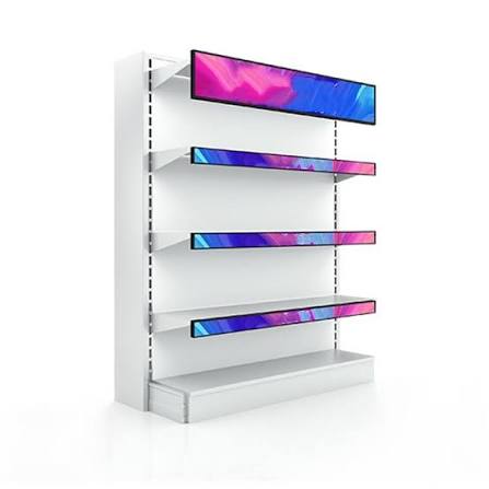 Vivid multi-color shelf-edge campaign