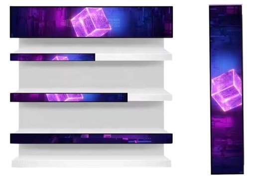 Seasonal shelf takeover in purple tones